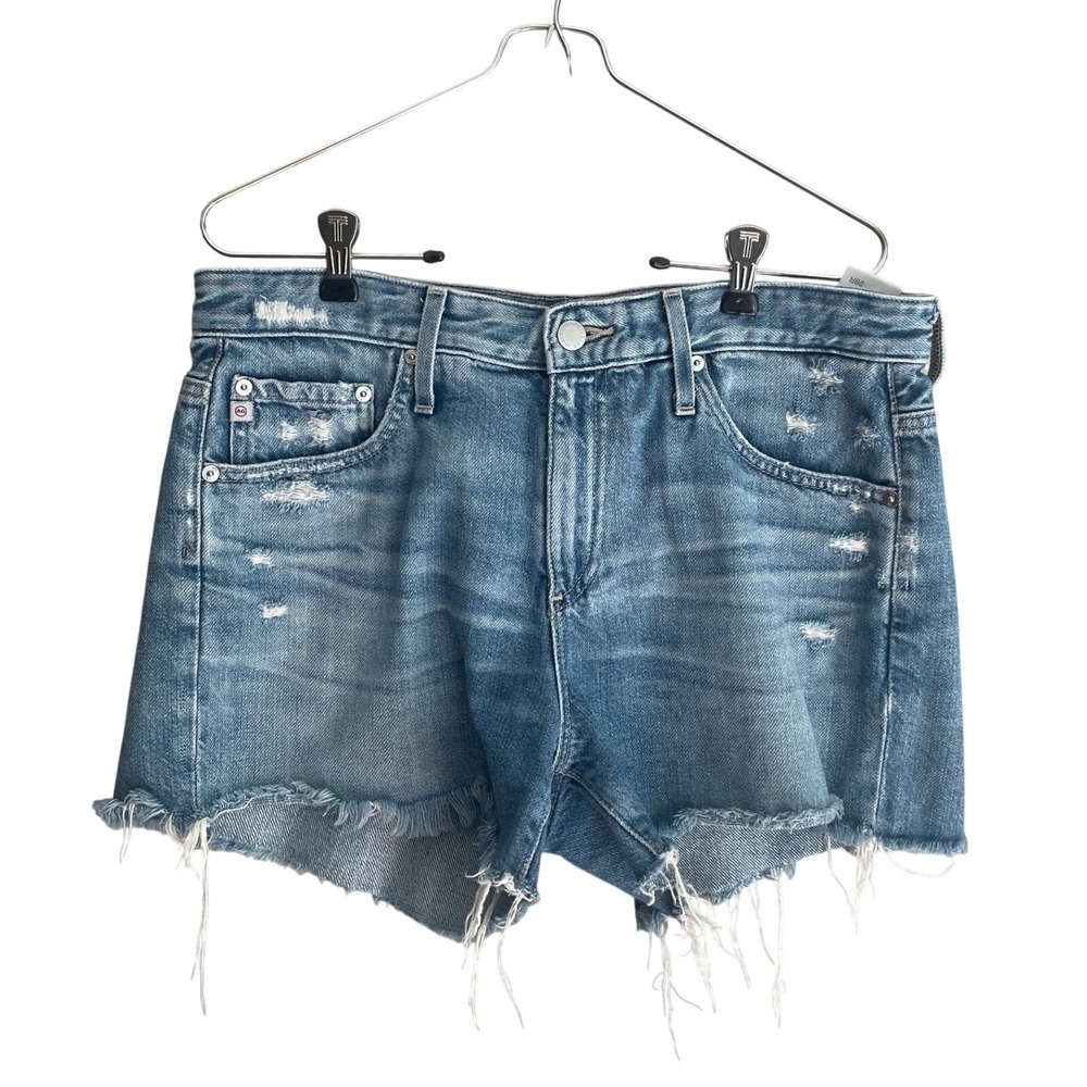 Jean Shorts Women's 28 AG Jeans Hailey Cut-Off Ex-Boyfriend Casual Denim Classic